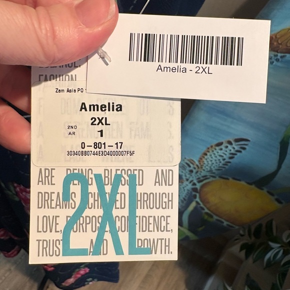 LuLaRoe Pink and Red Pleated Midi Sundress - Picture 4 of 7